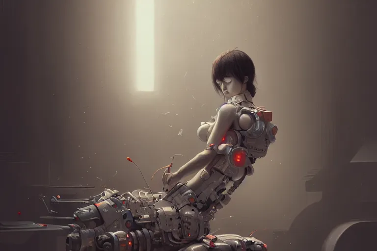 Prompt: hyperrealistic photography of a machine penetrating female host in the style of Jin Kagetsu, James Jean and wlop, highly detailed, sharp focus, intricate concept art, digital painting, ambient lighting, 4k, artstation