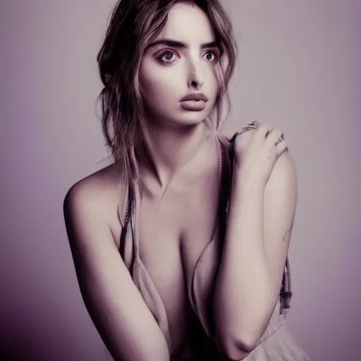 Image similar to a portrait photo of ana de armas, high quality, studio photography, artistic, beautiful, in the style of richard avedon