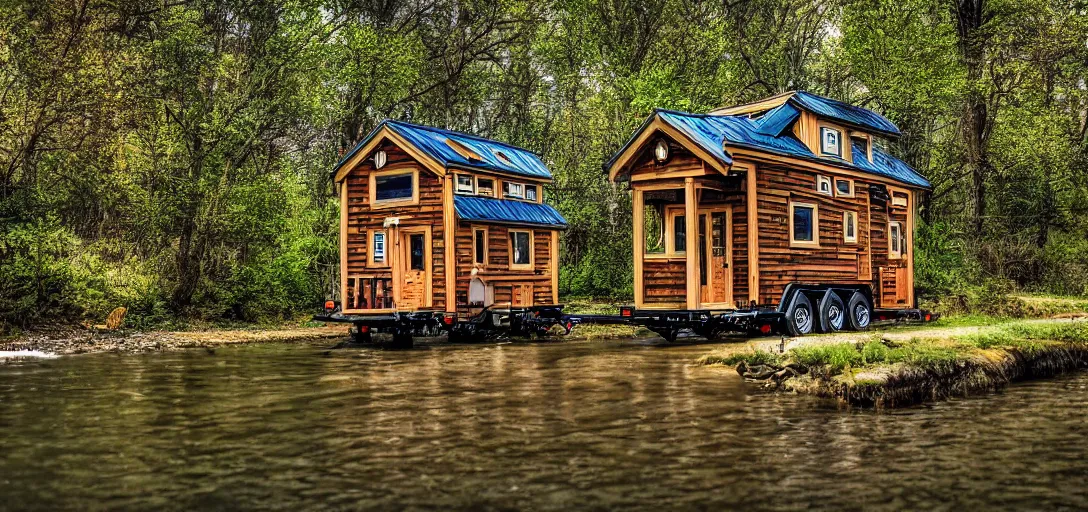 Prompt: tiny house, river, steampunk, 8k, realistic, high definition, 10 bit colour, hdr