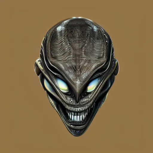 Prompt: illustration of detailed alien face, 4k, high details, detailed face