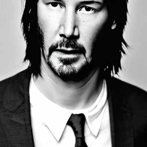 Prompt: Keanu reeves Portrait from the 90s old vintage