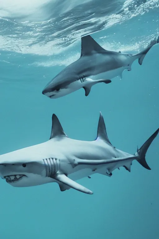 Prompt: school photo of a shark