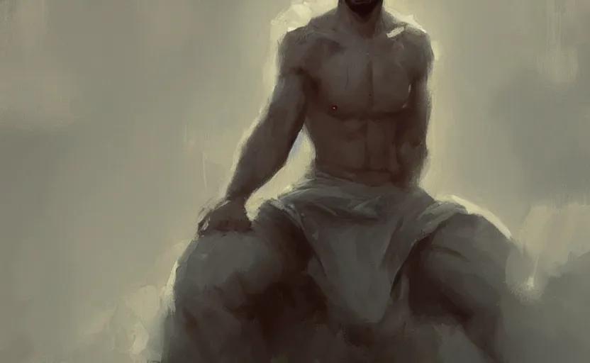 Prompt: a painting of the all father trending on artstation in the style of greg rutkowski, beautiful, young male, sensual, wise, natural skin, leader, 1 9 0 0 s, industrialization