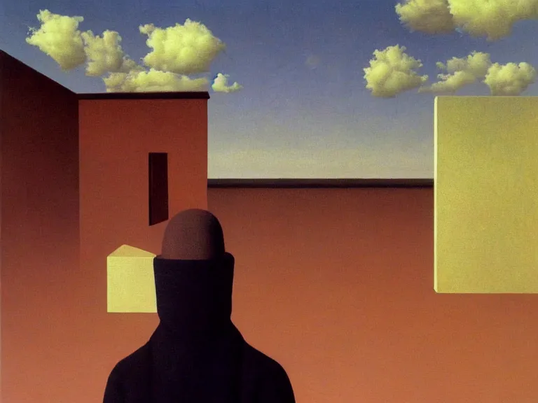 Image similar to nothingness, painting by rene magritte, high detail, high resolution