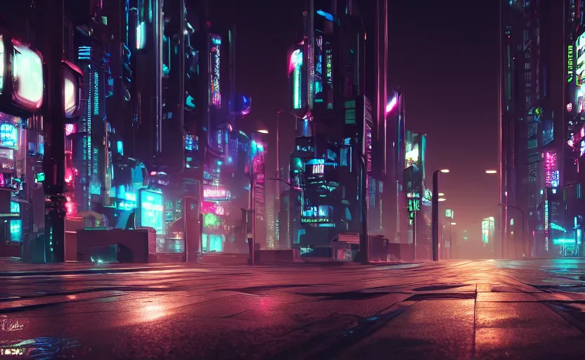 Image similar to photorealistic Cyberpunk city street with flying cars on the roads dark, wet, night light fixtures. 8K. detailed. photorealism. artstation. 25mm f/1.7 ASPH Lens. ultra realistic