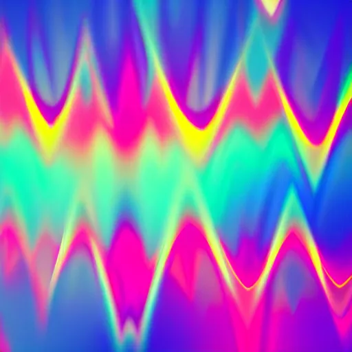 Image similar to audio signal, audio waveform, soundwave, colorful, mac laptop background, colorful, artstation