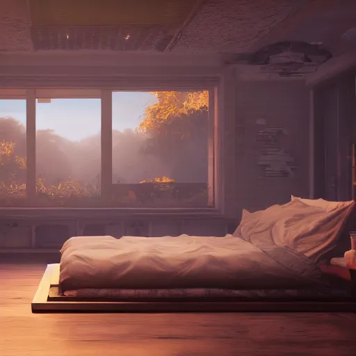 Image similar to soft lazy morning high resolution unreal engine 4 k wallpaper