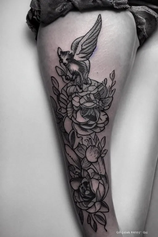 Prompt: pixie, lgbtqia, tattoo by Ryan Ashley