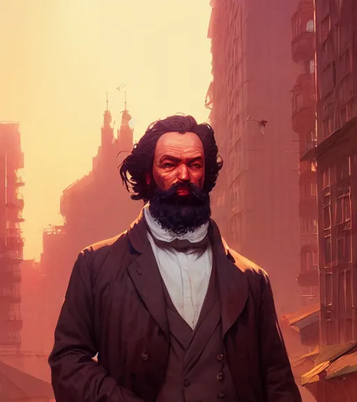 Prompt: highly detailed portrait giga chad karl marx in gta v, stephen bliss, unreal engine, fantasy art by greg rutkowski, loish, rhads, ferdinand knab, makoto shinkai and lois van baarle, ilya kuvshinov, rossdraws, tom bagshaw, global illumination, radiant light, detailed and intricate environment