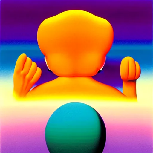 Prompt: clay by shusei nagaoka, kaws, david rudnick, airbrush on canvas, pastell colours, cell shaded, 8 k
