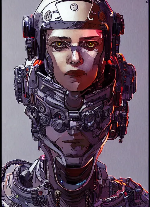 Image similar to cyberpunk pathfinder robot from apex legends character portrait, portrait by james gurney and laurie greasley and yoji shinkawa, concept art, intricate details, highly detailed, vintage sci - fi