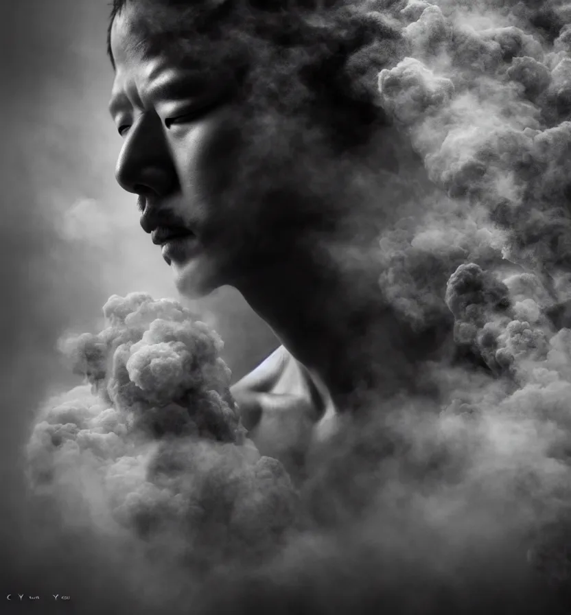 Image similar to third prince myth clouds, smoke by chen uen yoji shinkawa 8 k photoreal rich detail photography