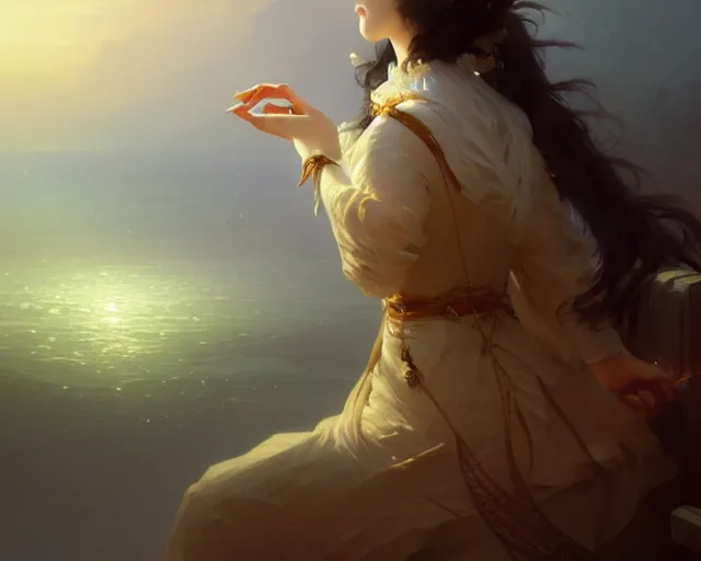 Prompt: photography of ivan aivazovsky, deep focus, d & d, fantasy, intricate, elegant, highly detailed, digital painting, artstation, concept art, matte, sharp focus, illustration, hearthstone, art by artgerm and greg rutkowski and alphonse mucha