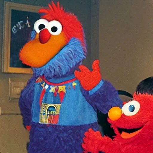 Prompt: elmo committing treason,