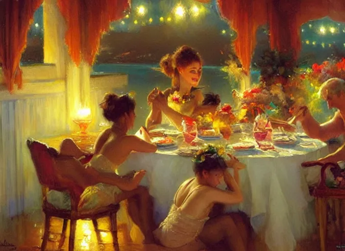 Image similar to bora bora diner by vladimir volegov and alexander averin and delphin enjolras and daniel f. gerhartz