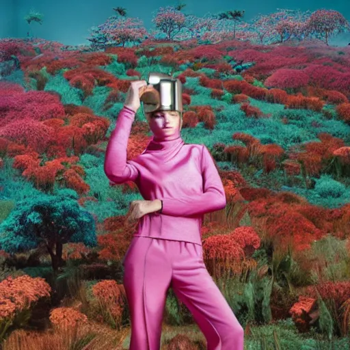 Image similar to portrait fragrance advertising campaign by richard mosse