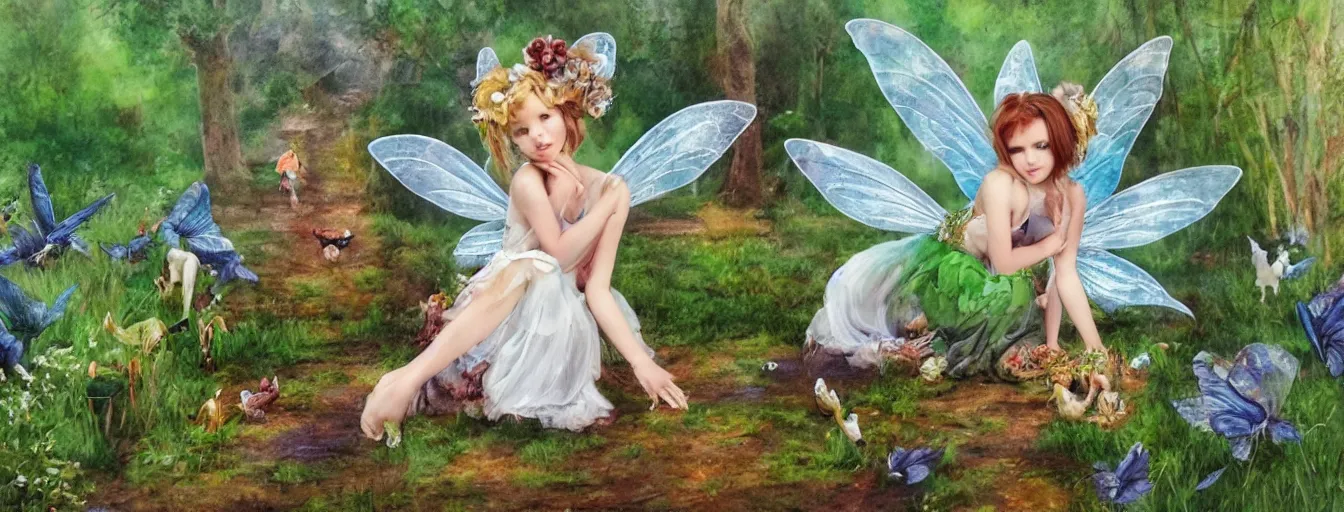 Image similar to fairy on a farm