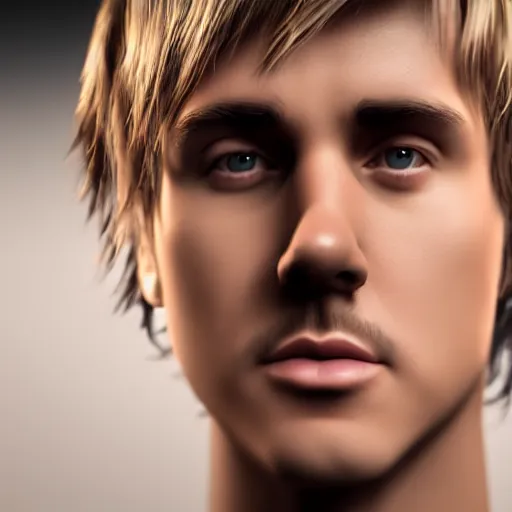 Image similar to hyperrealistic dslr film still of justin beiber, stunning 8 k octane comprehensive 3 d render, inspired by istvan sandorfi & greg rutkowski & unreal engine, perfect facial symmetry, dim volumetric cinematic lighting, extremely hyper - detailed, incredibly real lifelike attributes & flesh texture, intricate, masterpiece, artstation