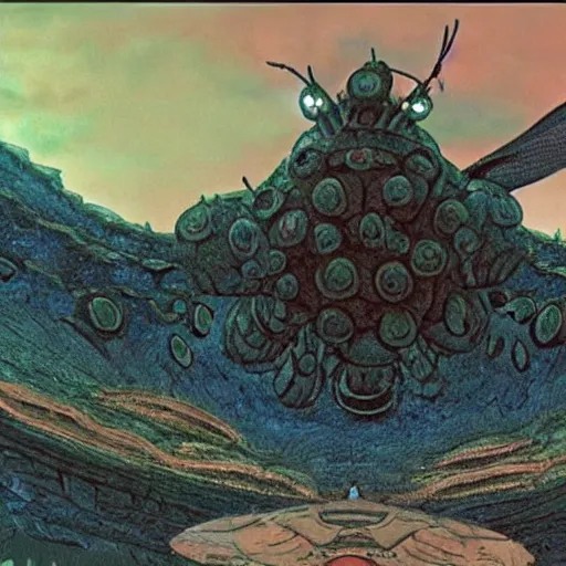 Image similar to these look like the ohmu giant insects in nausicaa of the valley of the wind
