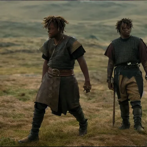 Image similar to juice wrld in Vikings very detailed 4k quality super realistic