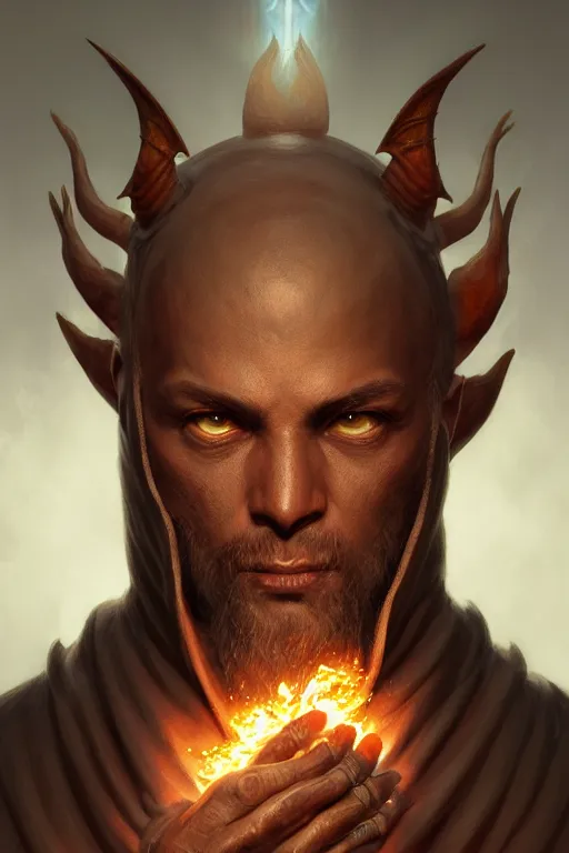 Prompt: human priest with a dragon face, highly detailed, d & d, fantasy, highly detailed, digital painting, trending on artstation, concept art, sharp focus, illustration, global illumination, shaded, art by artgerm and greg rutkowski and fuji choko and viktoria gavrilenko and hoang lap