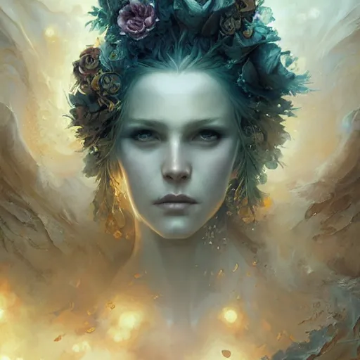 Image similar to by charlie bowater, james jean, daniel gerhartz, gerald brom, dariusz zawadzki, tomasz alen kopera, james gurney, intense atmospheric