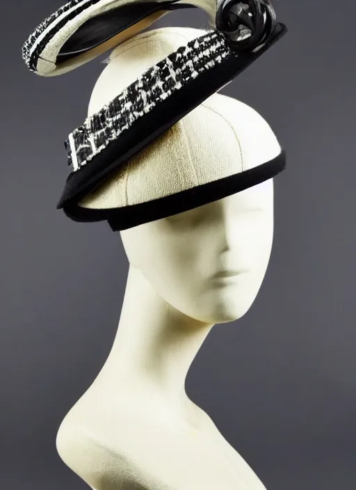 Image similar to paul pouiret art deco slanted hat tight silhouette fashion chanel john lanvin vogue