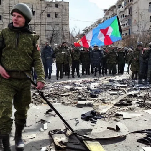 Prompt: news footage of 'peace in ukraine'