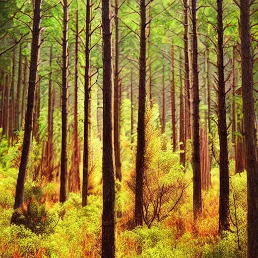 Image similar to a perfect photo of pine forest. Behance