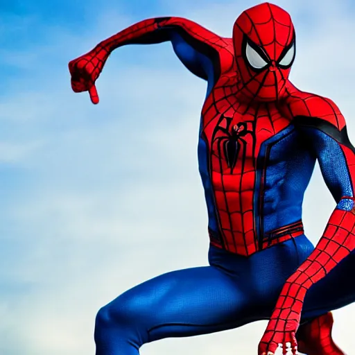 Prompt: Bodybuilder Spider Man