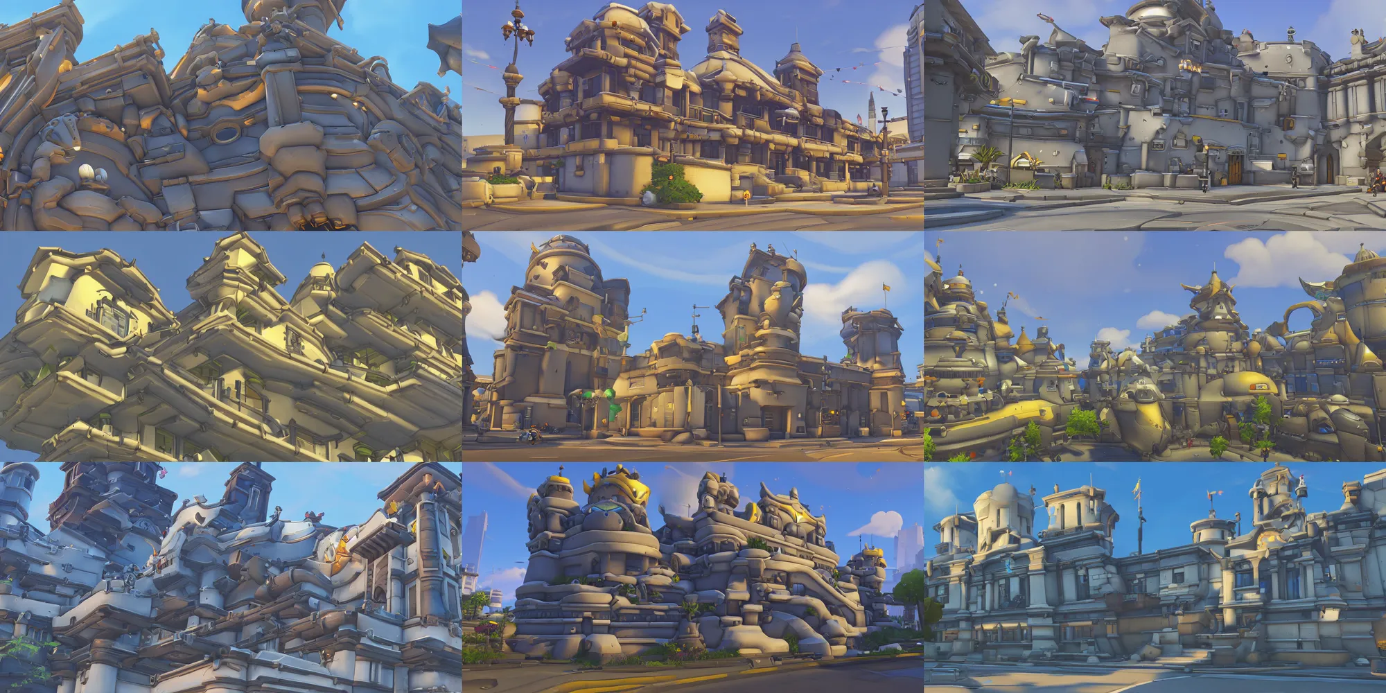 Prompt: overwatch building, stylized, exterior, architecture