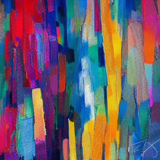 Prompt: by martin rak, by taras loboda obsidian dynamic. digital art. a colorful abstract composition. it is made up of geometric shapes & lines in various colors. the shapes appear to be floating in space & the colors are very bright & vibrant.