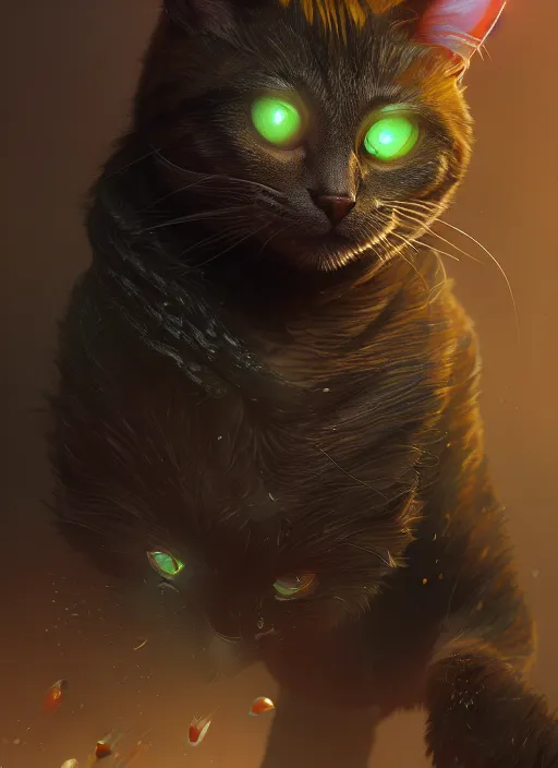 Image similar to cat venom, naturel, hyper detailed, digital art, trending in artstation, cinematic lighting, studio quality, smooth render, unreal engine 5 rendered, octane rendered, art style by klimt and nixeu and ian sprigger and wlop and krenz cushart