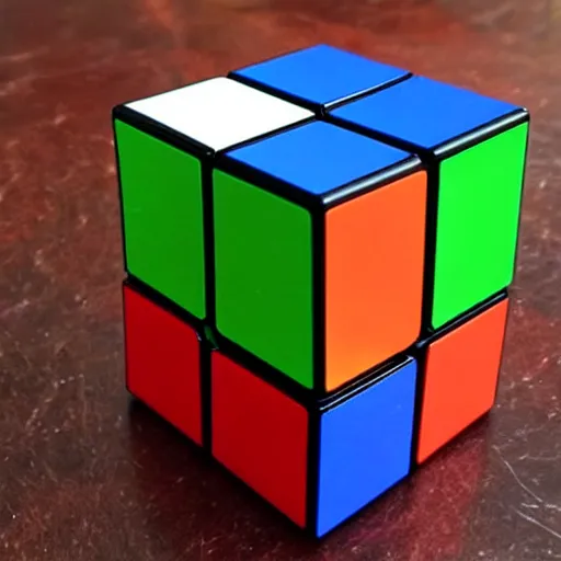Image similar to a rubix cube made of lightning
