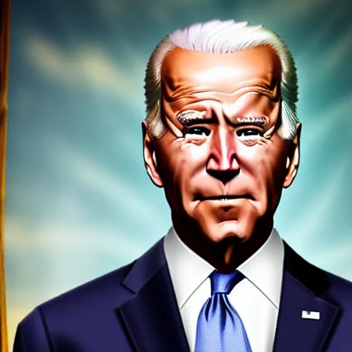 Image similar to Joe Biden in a Mortal Kombat 11 cut scene