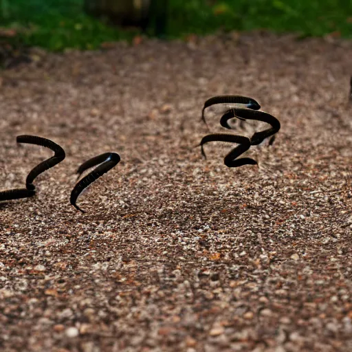 Image similar to child happily throwing millipedes at each other, photography, highly detailed, high quality, 8 k, soft lighting,