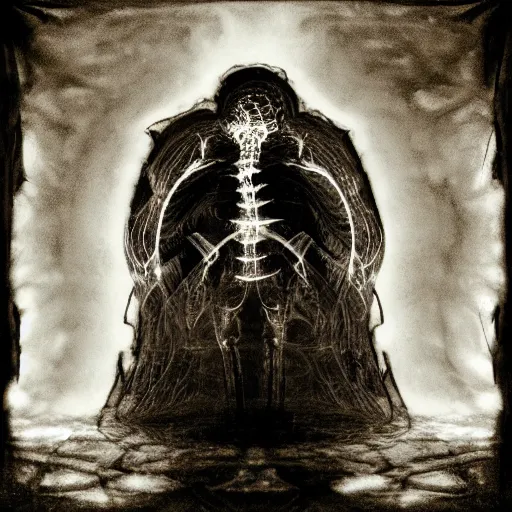 Image similar to x - ray of an old god