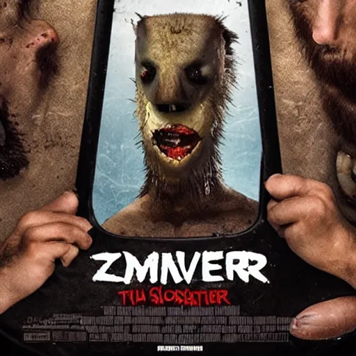 Image similar to zombeavers movie poster. photo