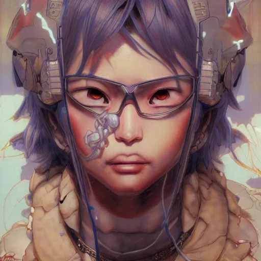 Image similar to prompt : ragnarok online portrait soft light painted by james jean and katsuhiro otomo and erik jones, inspired by akira anime, smooth face feature, intricate oil painting, high detail illustration, sharp high detail, manga and anime 1 9 9 9