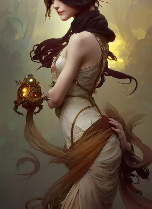 Image similar to cute anthropomorphic, fantasy, intricate, elegant, highly detailed, digital painting, artstation, concept art, wallpaper, smooth, sharp focus, illustration, art by artgerm and greg rutkowski and alphonse mucha