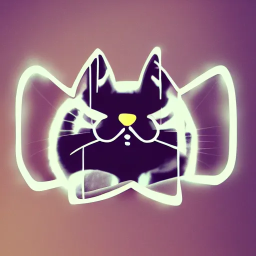 Image similar to cat theme logo, cat theme banner, cat design, cat with smile, art photography style, trending on artstation, warm light, lovely and cute, fantasy art, 8 k resolution