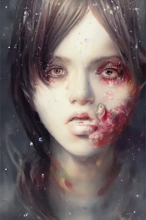 Image similar to a person with tourette's syndrome, by ross tran, oil on canvas