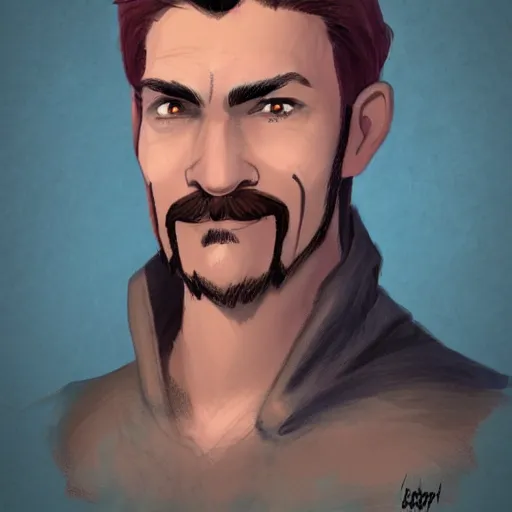 Prompt: Character portrait, face close up: Human Male Peace Domain Cleric. Peace will conquer all. Looks like Josh Brolyn. In the style of Ralph Horsley