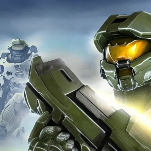 Image similar to Halo as a N64 game