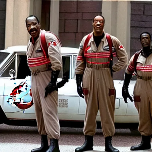 Image similar to Eddie Murphy as a Ghostbusters