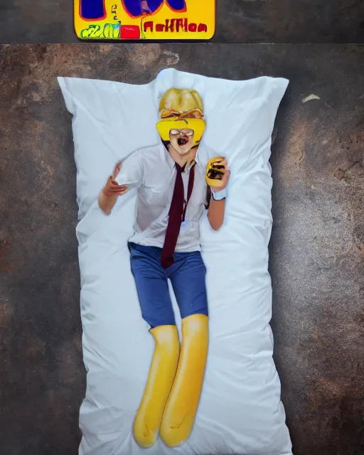 Prompt: corndog dakimakura, product picture, thumbnail, ebay listing, advertisement, bidding, internet picture