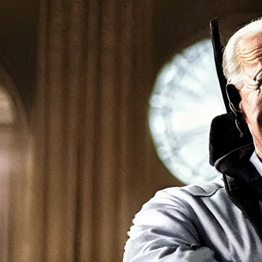 Image similar to Joe Biden as Bane in The Dark Knight Rises