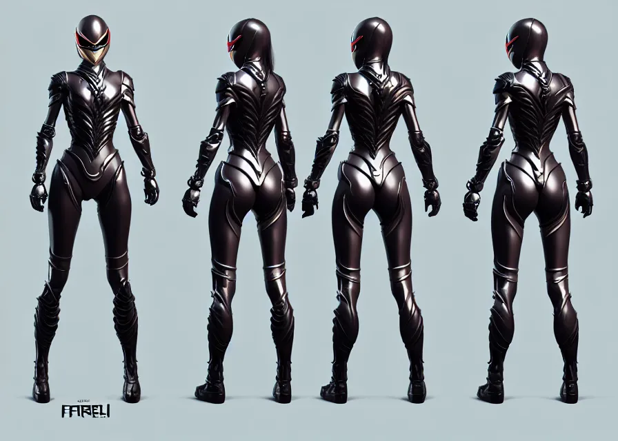 Image similar to character concept art sprite sheet of swan concept female kamen rider, big belt, human structure, concept art, hero action pose, human anatomy, intricate detail, hyperrealistic art and illustration by irakli nadar and alexandre ferra, unreal 5 engine highlly render, global illumination