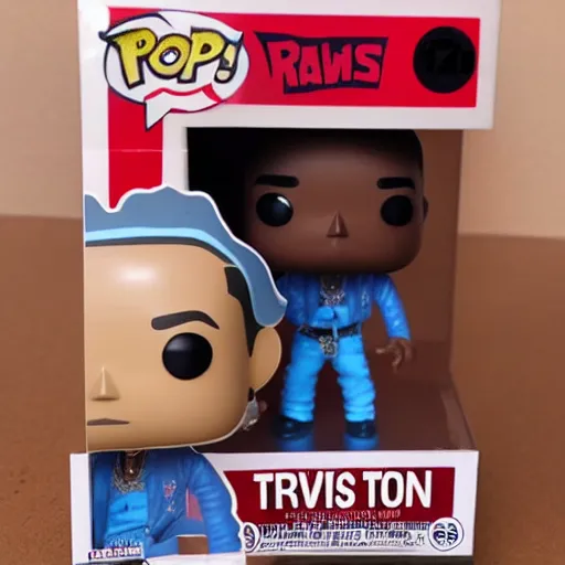 Image similar to Funko pop of Travis Scott