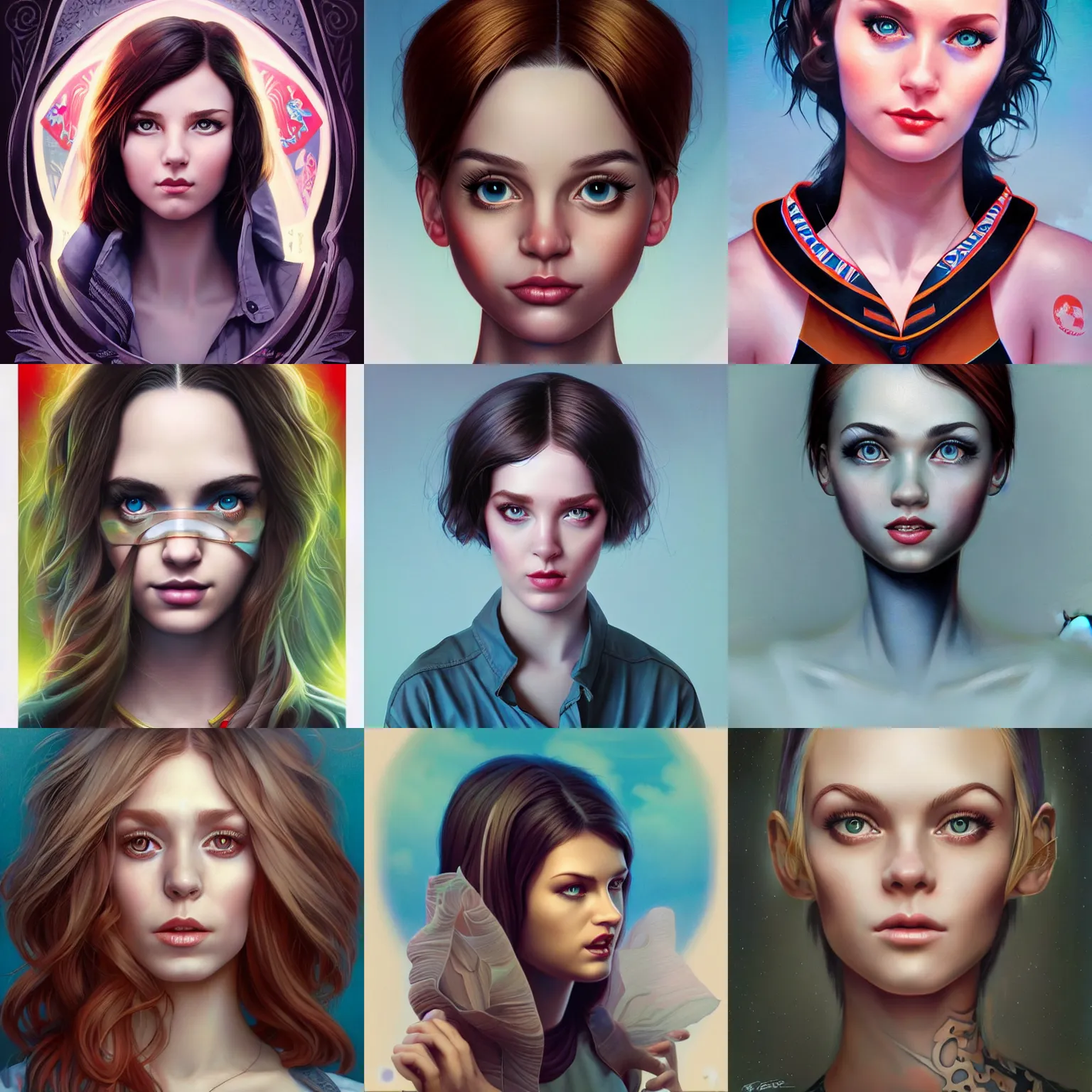 Image similar to sarah down finder portrait, Pixar style, by Tristan Eaton Stanley Artgerm and Tom Bagshaw.